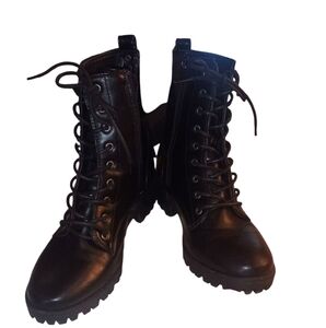 Sugar New Black Lace-Up Women's Boots